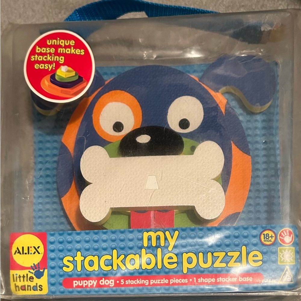 Brand New, my stackable puzzle by Alex little hands
For ages 18+ months